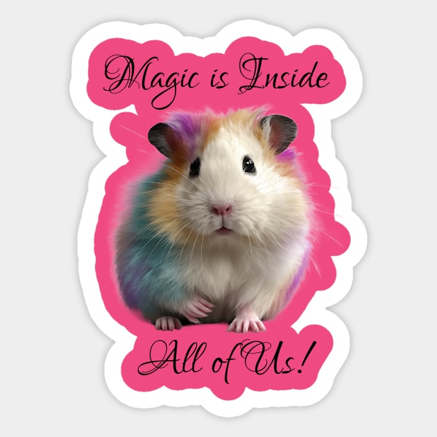 Magical Hamster Sticker by DavisDesigns79